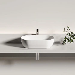 Раковина накладная Ceramica Nova Twist CN12001MW белая матовая