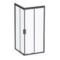 Душевой уголок AM.PM Gem 90x90см W90G-403-090BT профиль черный, стекло прозрачное