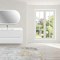 Тумба с раковиной Vincea Mia 120 белая глянцевая