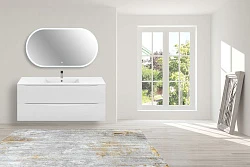 Тумба с раковиной Vincea Mia 120 белая глянцевая