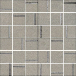 Декор Гварди 2 мозаичный серый светлый матовый обрезной 30x30x0,9, 1, шт