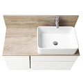 Столешница Aquaton Мишель 80 1A253003MIX40 c панелью, дуб эндгрейн