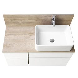 Столешница Aquaton Мишель 80 1A253003MIX40 c панелью, дуб эндгрейн
