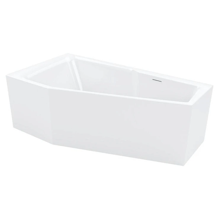 Акриловая ванна Riho Rething Space 160x75 Plug & Play B111005005 правая, белая глянцевая
