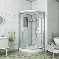 Душевая кабина Niagara Luxe 90x90см NG-7701W профиль серебро