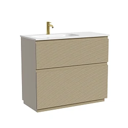 Тумба под раковину Sancos Folk Floor 100 FL100FLCP левая, напольная, капучино