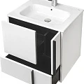 Тумба с раковиной Aquaton Ривьера 60 белая