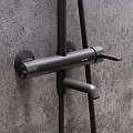 Душевая стойка Damixa Scandinavian Pure 936740300 черная матовая