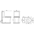 Бачок для унитаза Ceramica Nova Star CN1904-T
