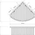 Угловая полочка для мыла - мыльница Bemeta 146208312