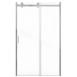 Душевая дверь в нишу Bravat Wave 120x200см BD120.4102S профиль хром, стекло прозрачное