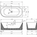 Акриловая ванна ABBER 170x80 AB9329-1.7 R белая глянцевая