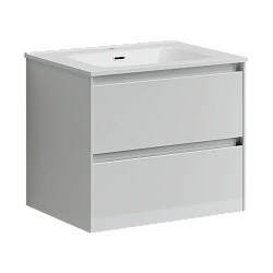 Тумба с раковиной Sancos Cento 60 белая глянцевая