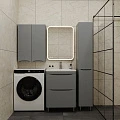 Тумба с раковиной Style Line Бергамо мини 60 напольная, антискрейч серый матовый