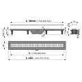 Душевой лоток AlcaPlast APZ10-Simple 950M с решеткой и опорами, хром