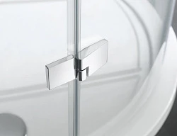 Душевая дверь в нишу Cezares 100см CRYSTAL-S-60/40-C-Cr-R профиль хром, стекло прозрачное