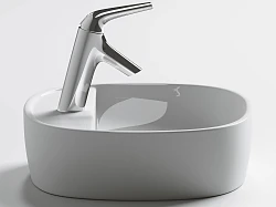 Раковина накладная Ceramica Nova Element CN6036 белая глянцевая