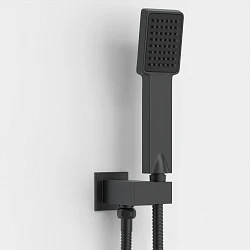 Душевой комплект BERGES NARDIS 3S BLACK с внутренней частью, черный матовый