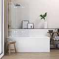 Акриловая ванна BERGES TARI 180x80 050029 белая глянцевая