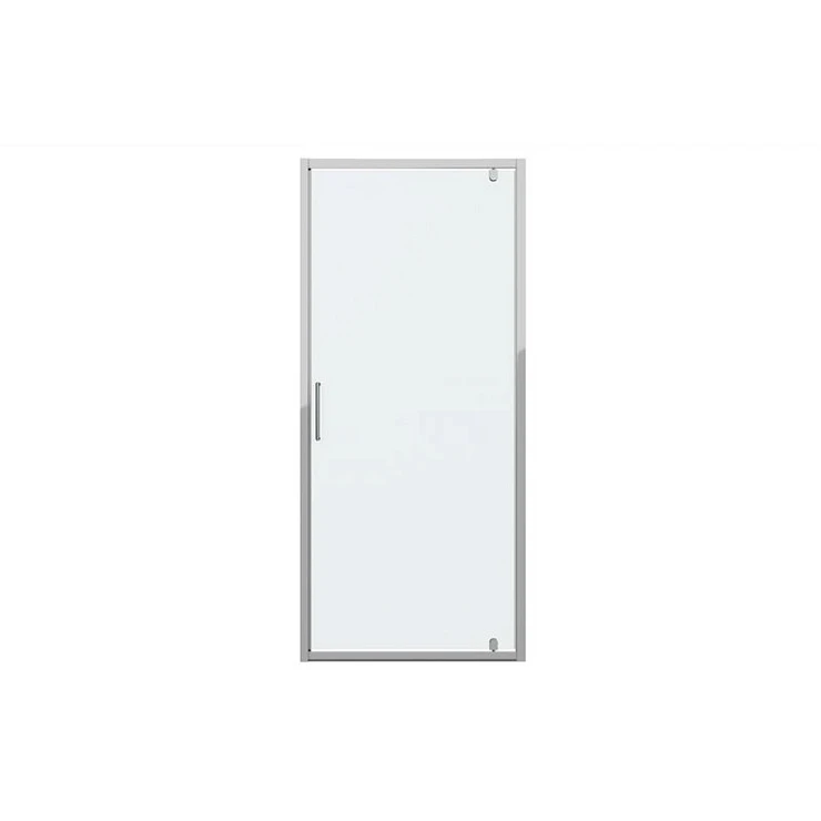 Душевая дверь в нишу Bravat Drop 90x200см BD090.4110A профиль хром, стекло прозрачное