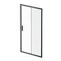 Дверь душевая в нишу AM.PM Gem 110см W90G-110-1-195BM профиль черный, стекло прозрачное/матовое
