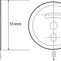 Крючок Bemeta Dark 104106020 черный матовый