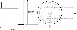 Крючок Bemeta Dark 104206020 черный матовый