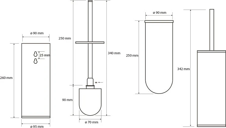 Ершик Bemeta Neo 102313069 хром