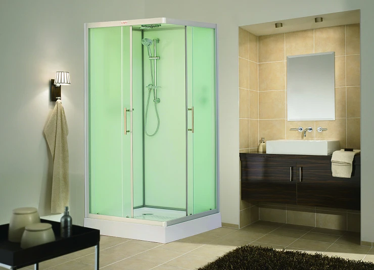 Душевая кабина ESBANO CKR 100х100см ESKB100CKR профиль хром