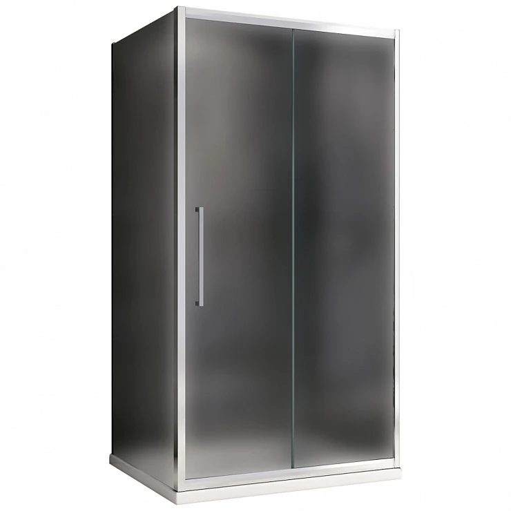 Душевой уголок ABBER Schwarzer Diamant 120х90см AG30120MH-S90M профиль хром, стекло матовое