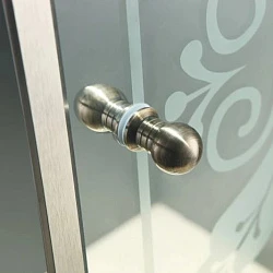 Душевая дверь в нишу Cezares 120см GIUBILEO-BF-1-120-CP-Br-EX профиль бронзовый, стекло прозрачное