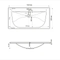 Тумба под раковину Cezares PREMIER-HPL-100-2C-SO-ACM-BLUM-EST Archi Cemento