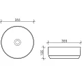Раковина накладная Ceramica Nova Element CN6006 белая матовая