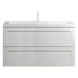 Комлпект мебели Art&Max Platino AM-Platino-1000-2C-SO-BM-Cer белый матовый