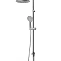 Акриловая ванна AM.PM Gem 170x70 с каркасом, шторкой и душевой системой W90ASET-170D8 белый, хром