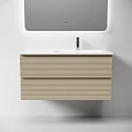 Тумба под раковину Sancos Folk 100 FL100RCP правая, капучино