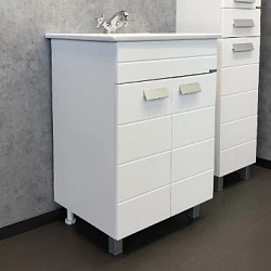 Тумба с раковиной Comforty Модена М 60 00001642CF белая