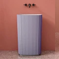 Раковина напольная ABBER Stein AS2502Violett фиолетовая