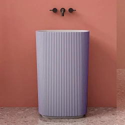 Раковина напольная ABBER Stein AS2502Violett фиолетовая