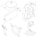Душевой комплект AM.PM X-Joy FB85A1RH02 с внутренней частью, чёрный