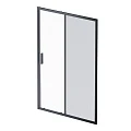 Дверь душевая в нишу AM.PM Gem 140см W90G-140-1-195BG профиль черный, стекло прозрачное/тонированное