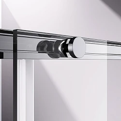Душевая дверь в нишу Vincea Slim-N 130 см, VDS-4SN130CL профиль хром, стекло прозрачное