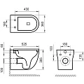 Унитаз подвесной BelBagno Onda BB066CHR крышка-сиденье BB870SC белый глянец