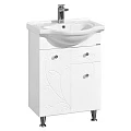 Тумба под раковину Aquaton Лиана 60 М1A162901LL010 с бельевой корзиной, белая