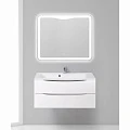Тумба с раковиной BelBagno Marino 100 белая глянцевая