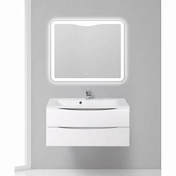 Тумба с раковиной BelBagno Marino 100 белая глянцевая