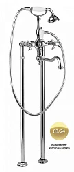 Напольный смеситель для ванны с душем Cezares NOSTALGIA-VDP2-03/24-M золото