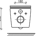 Унитаз подвесной Ceramica Nova Metric CN3007MB черный матовый