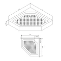 Душевой поддон Damixa Skyline 90x90см DX35WT-405-090MT белый