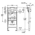 Система инсталляции для писсуаров Grohe Rapid SL 38803001